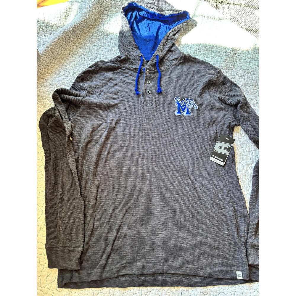 Colosseum‎ Men's Memphis Tigers Waffle Knit Hoodie Size XL #466